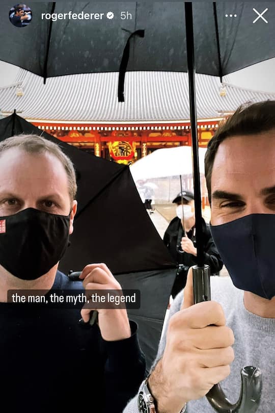 Roger Federer in Tokio