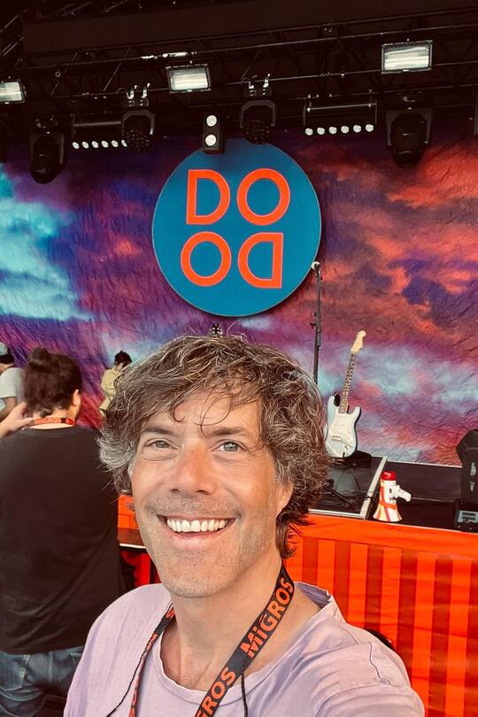 Der Musiker muss an der Badenfahrt auch arbeiten.