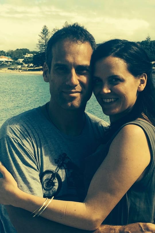 Caroline Chevin uns ihr verstorbener Partner Greg