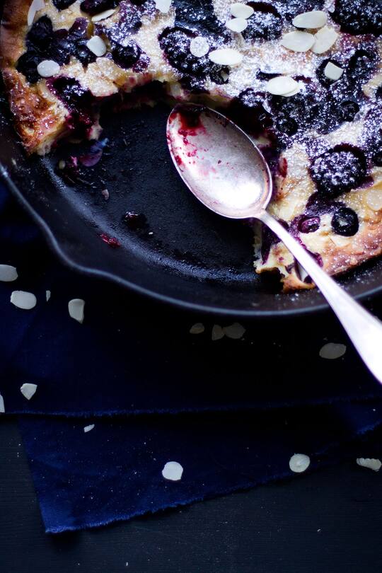 Heidel- und Brombeer Clafoutis