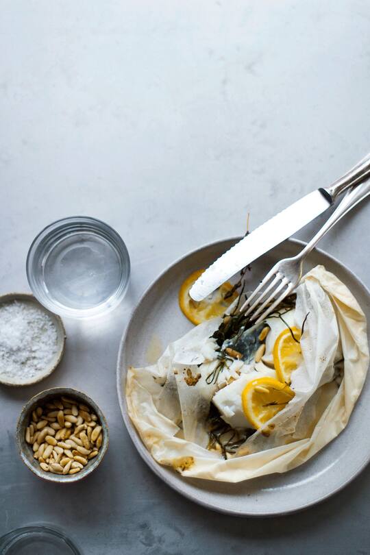 Fischfilet im Backpapier