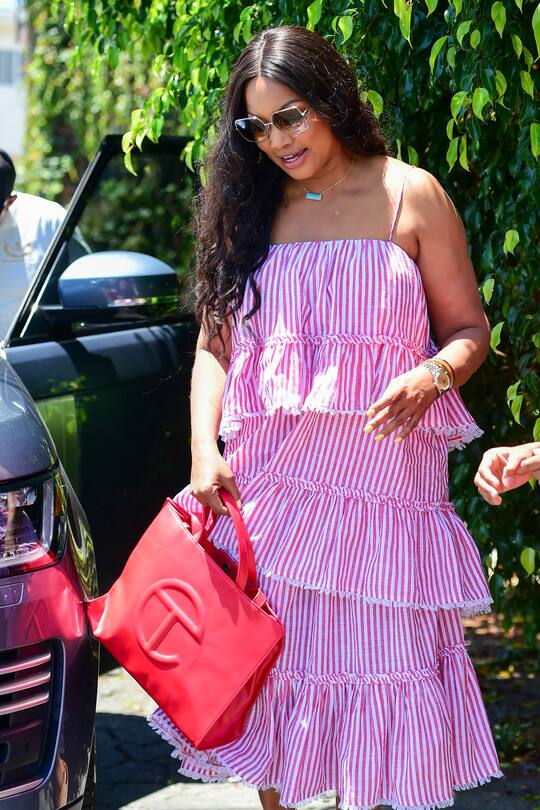 LOS ANGELES, CA - JULY 07: Garcelle Beauvais is seen on July 07, 2021 in Los Angeles, California. (Photo by BG026/Bauer-Griffin/GC Images)
