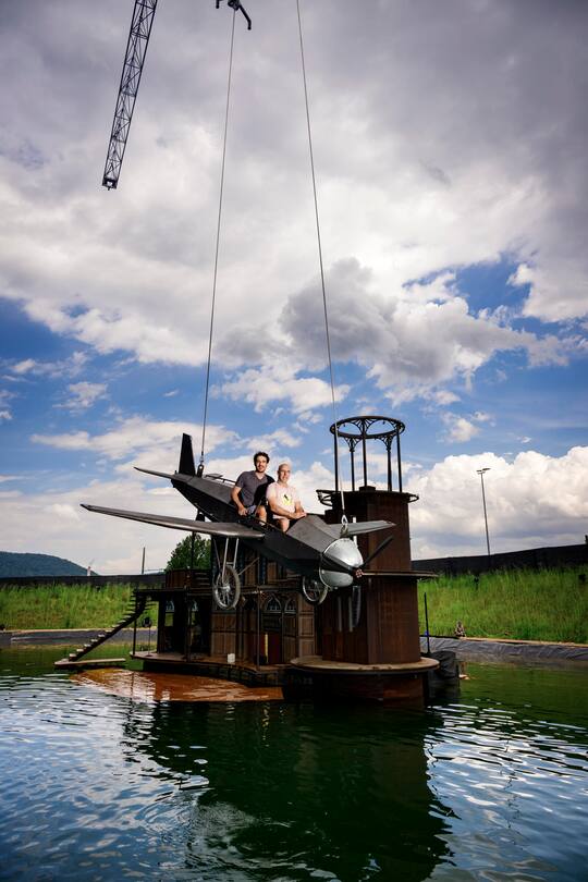 Karls Kuehne Gassenschau, Reception, Neues Stueck, Kuenstlerische Leitung, Produktion, Geschaeftsleitung, Paul Weilenmann, Brigitte Maag, Max Merker, Matthias Schoch, Dietikon, 2024, Fotos: Geri Born