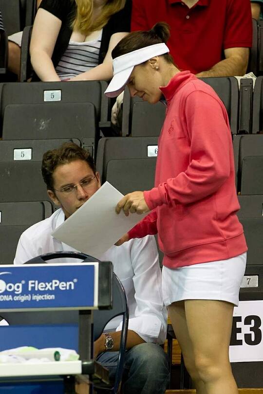 Martina Hingis mit Thibault Hutin