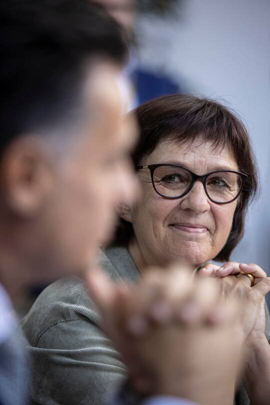 Stammtisch Locarno, Alain Berset, Marco Solari, Yaël Meier, Luca Pedrotti, Lilian Grünig Louis, Doris Schmid