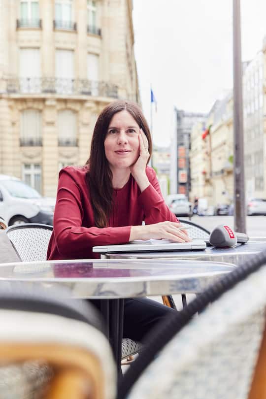 SRF Frankreich Korrespondentin Mirjam Mathis fotografiert in Paris vor dem Start von Olympia 2024