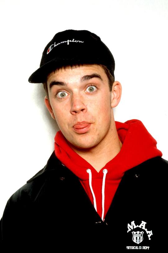 Robbie Williams Of Take That - 1980S, Robbie Williams Of Take That - 1980S (Photo by Brian Rasic/Getty Images)