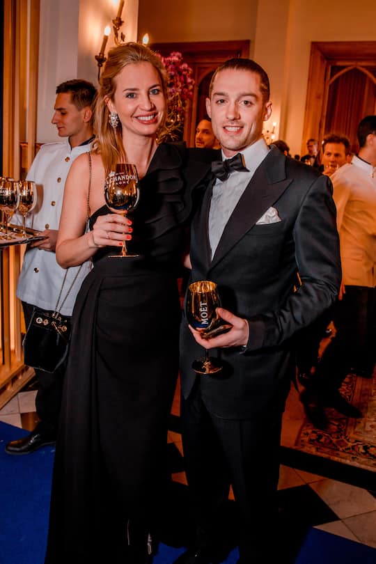Tim Voegele, mit Fabienne Schönmann, SRK Gala 2020, St.Moritz