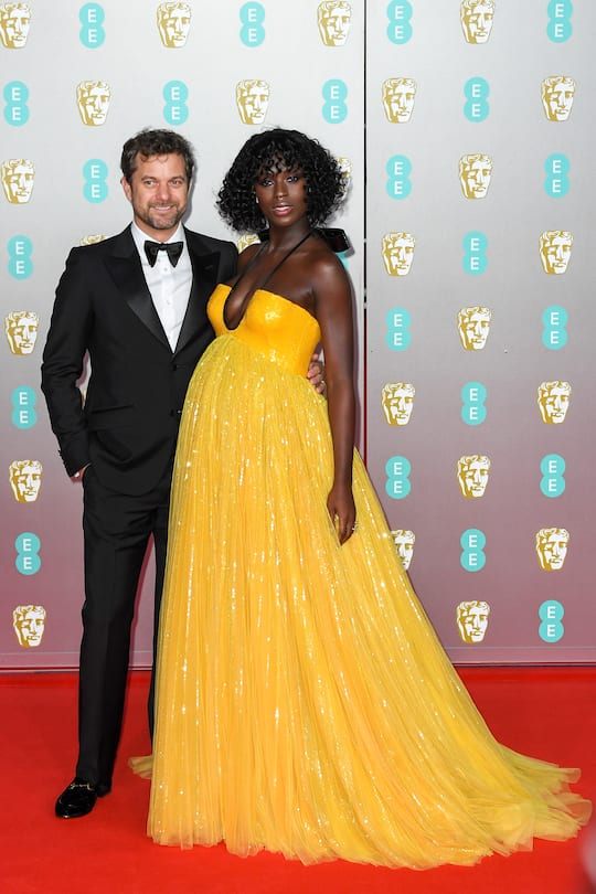 LONDON, ENGLAND - FEBRUARY 02: Jodie Turner-Smith and Joshua Jackson attend the EE British Academy Film Awards 2020 at Royal Albert Hall on February 02, 2020 in London, England. (Photo by Stephane Cardinale - Corbis/Corbis via Getty Images)