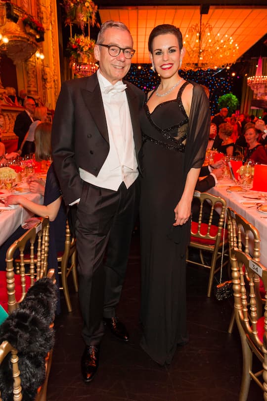 Ruedi Noser, zeigt erstmals seine Partnerin Lisa Kneubuehler 18. Zuecher Opernball im Opernhaus in Zuerich am 10.03.2018 (c) Alexandra Pauli