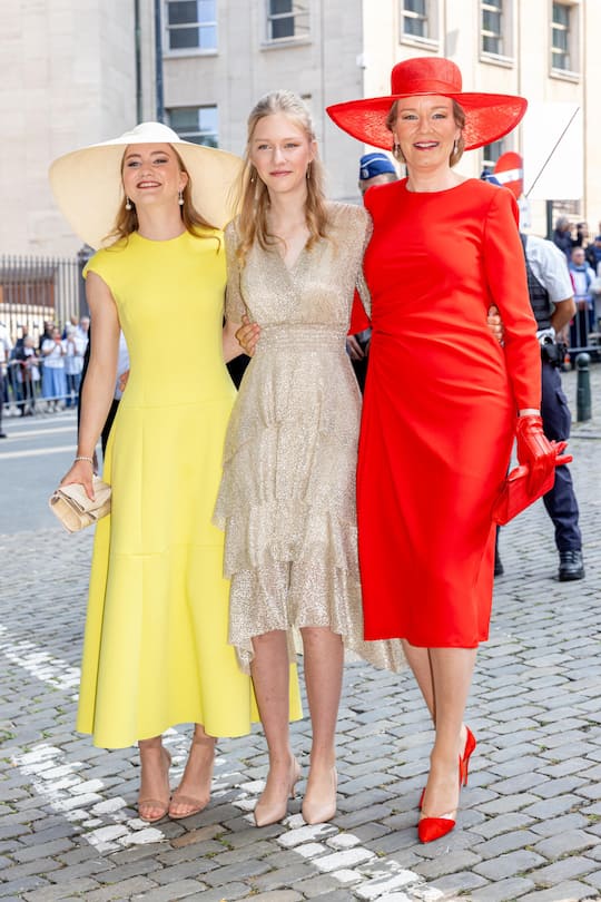 Kronprinzessin Elisabeth Prinzessin Eleonore Königin Mathilde von Belgien