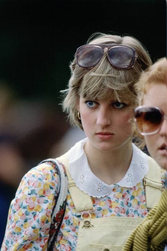 UNITED KINGDOM - JULY 12: Lady Diana Spencer with Sarah Ferguson at Cowdray Park Polo Club (Photo by Tim Graham Photo Library via Getty Images)