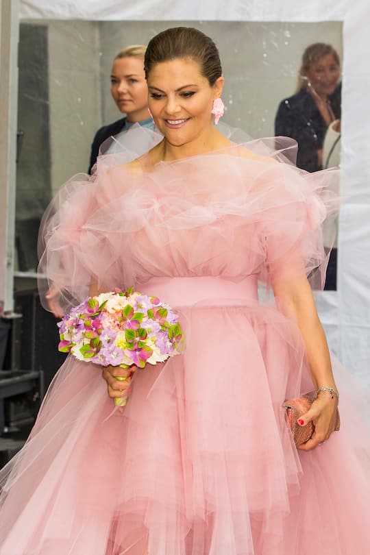 STOCKHOLM, SWEDEN - JUNE 11: Crown Princess Victoria arrives at the red carpet during the 2019 Polar Music Prize award ceremony on June 11, 2019 in Stockholm, Sweden. (Photo by Michael Campanella/Getty Images)