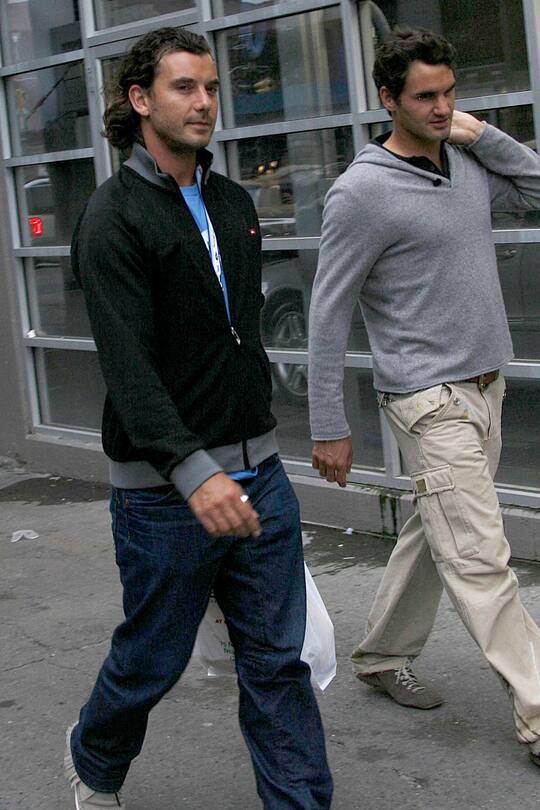 Gavin Rossdale und Roger Federer ohne Familie Kinder
