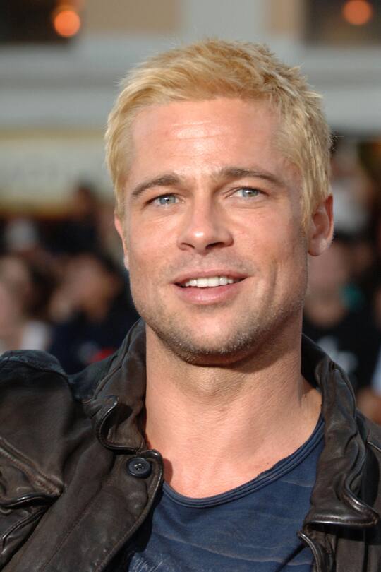 Brad Pitt during Mr. & Mrs. Smith Los Angeles Premiere at Mann's Westwood in Westwood, California, United States. (Photo by Jeff Kravitz/FilmMagic)
