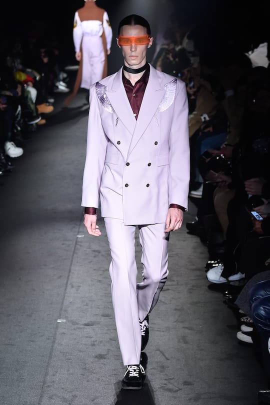 PARIS, FRANCE - JANUARY 20: A model walks the runway during the Christian Dada Menswear Fall/Winter 2019-2020 show as part of Paris Fashion Week on January 20, 2019 in Paris, France. (Photo by Peter White/Getty Images)