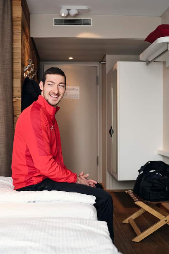 Der Eishockeyspieler Fabrice Herzog. Credit:Â Remo Buess