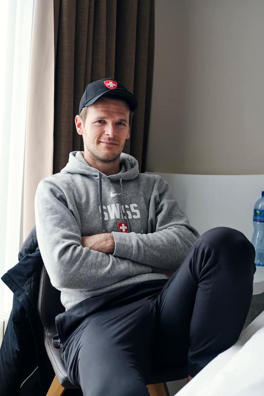 Der Eishockeyspieler Leonardo Genoni Credit:Â Remo Buess