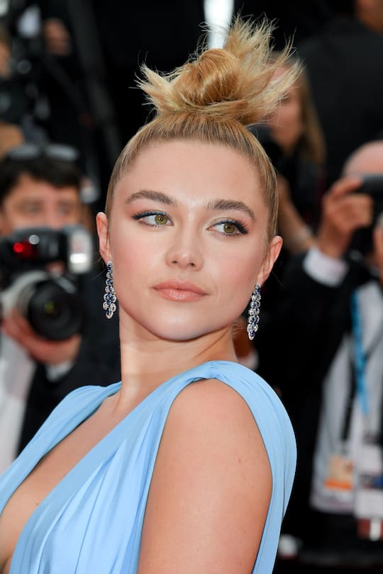 CANNES, FRANCE - MAY 20: Florence Pugh attends the screening of "Le Belle Epoque" during the 72nd annual Cannes Film Festival on May 20, 2019 in Cannes, France. (Photo by George Pimentel/WireImage)