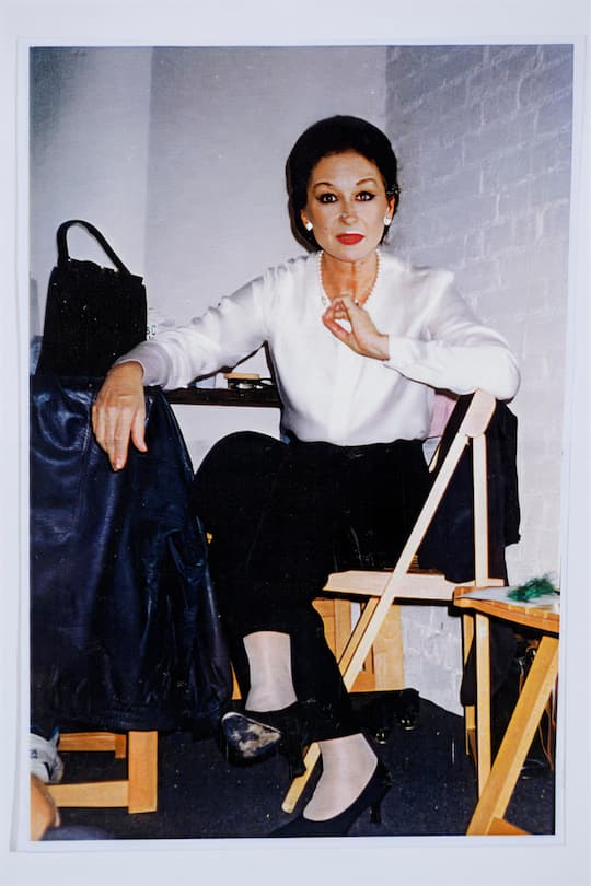 Heidi Maria Glössner Besuch zu Hause zu ihrem 80 Geburtstag