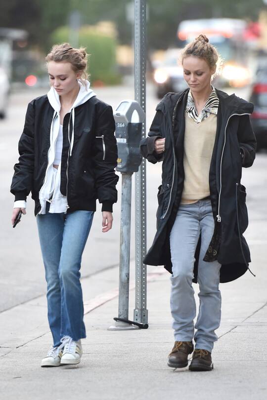 Vanessa Paradis And Lily Rose Depp Shop On Melrose For Some Shoes in West Hollywood<P>Pictured: Vanessa Paradis And Lily Rose Depp<B>Ref: SPL1211346 180116 </B><BR/>Picture by: Photographer Group / Splash News<BR/></P><P><B>Splash News and Pictures</B><BR/>Los Angeles: 310-821-2666<BR/>New York: 212-619-2666<BR/>London: 870-934-2666<BR/>photodesk@splashnews.com<BR/></P> *** Local Caption *** World Rights