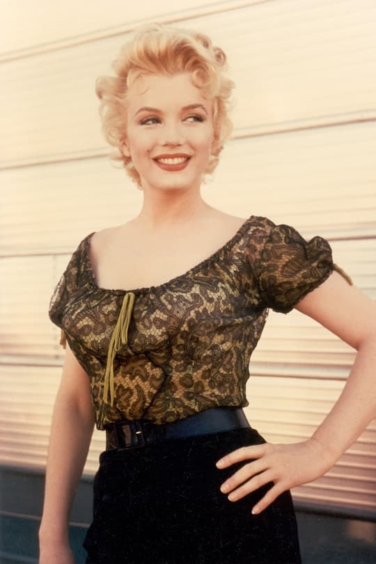 1956: Actress Marilyn Monroe in a scene from 'Bus Stop' in 1956. (Photo by Michael Ochs Archives/Getty Images)