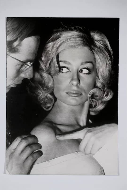 Heidi Maria Glössner Besuch zu Hause zu ihrem 80 Geburtstag