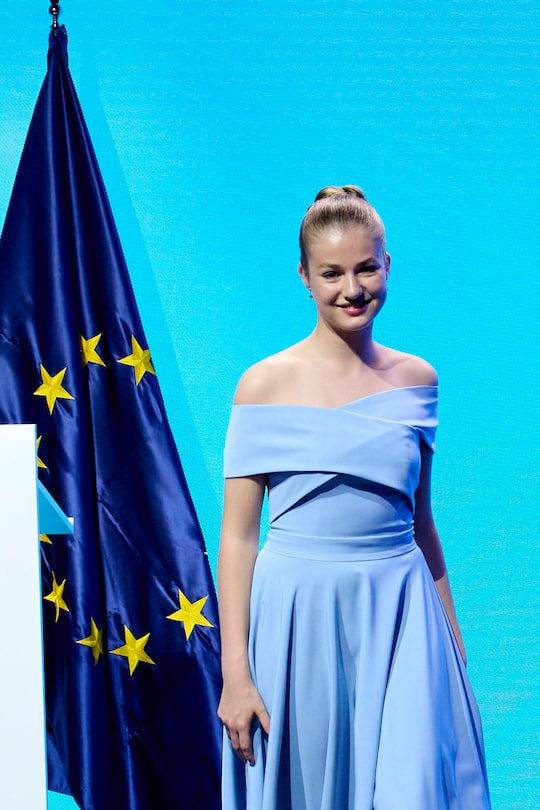 BARCELONA, SPAIN - JULY 04: Crown Princess Leonor of Spain attends the 'Princesa de Girona' Foundation 2022 awards at the Agbar Foundation on July 04, 2022 in Barcelona, Spain. (Photo by Carlos Alvarez/Getty Images)