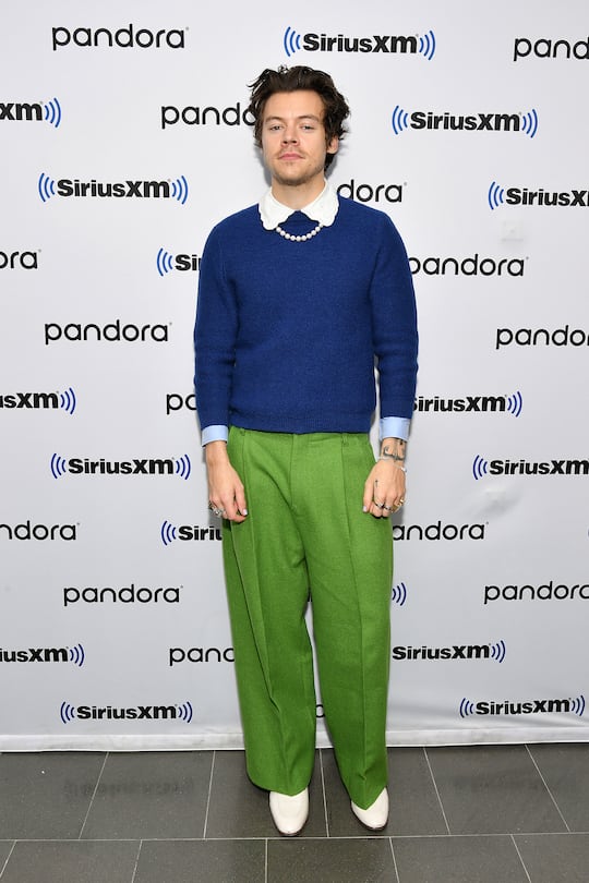 NEW YORK, NEW YORK - MARCH 02: (EXCLUSIVE COVERAGE) Harry Styles visits SiriusXM Studios on March 02, 2020 in New York City. (Photo by Dia Dipasupil/Getty Images)