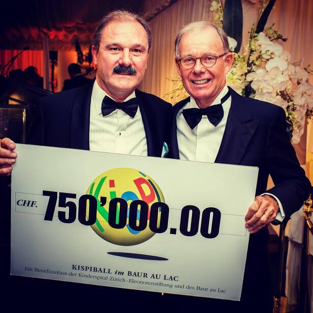 Felix Sennhauser und Michel Rey Baur au Lac Kispi-Ball 2014