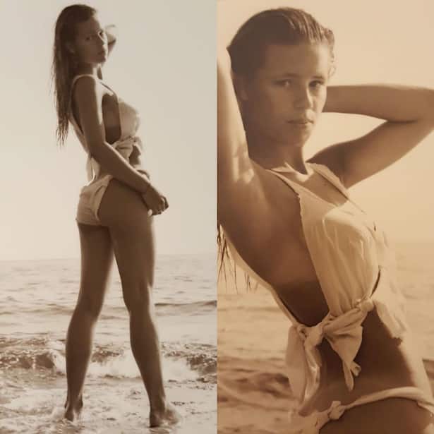 Michelle Hunziker mit 15 Jahren.