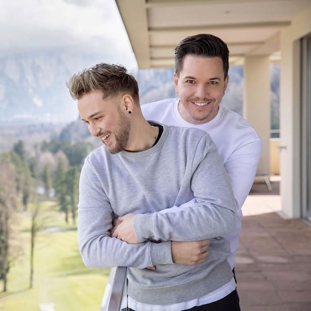 Sven Epiney und sein Verlobter Michael Graber