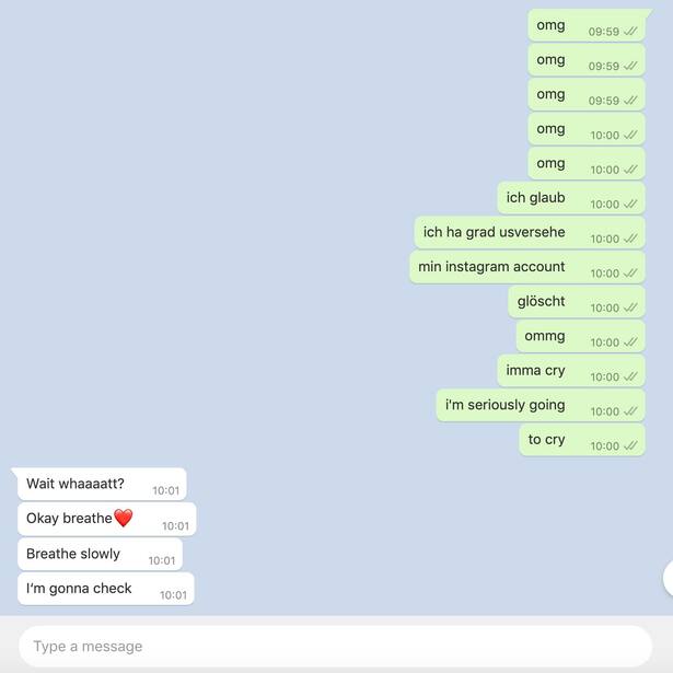 Whatsapp Chatverlauf Instagram Account gelöscht