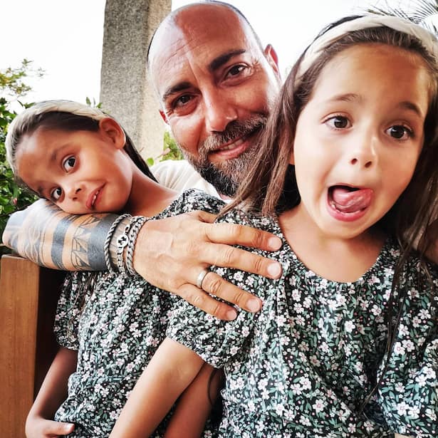 Giovanni Marchese mit Alissa und Zoe