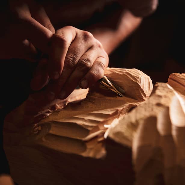 Tschaeggaettae Holzmasken Wallis Fasnacht Loetschental