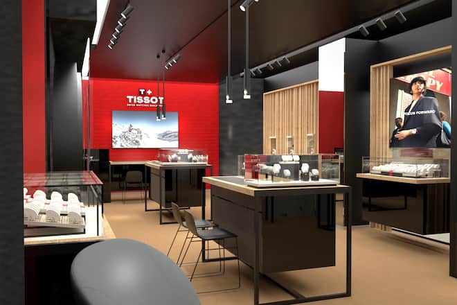 Tissot eröffnet eine neue Boutique in Lausanne.