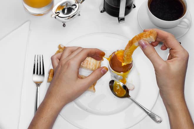 Ei, ei, ei, welch erstrebenswertes Frühstück.