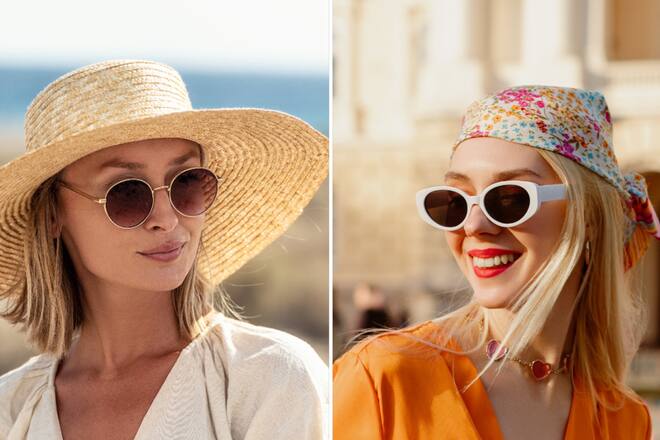 Strohhüte und Tücher sind im Sommer perfekte Accessoires, um unser Haupt vor der Sonne zu schützen.