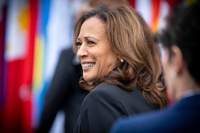 Kamala Harris Vice-présidente des Ãtats-Unis in the Summit on Peace in Ukraine, Switzerland 15-16 Juin 2024. Bürgenstock (Canton of Nidwalden). ©Nicolas Rightti/Lundi13