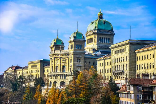 Federal Palace of Switzerland - Swiss Parliament - Bundeshaus - Bern Switzerland