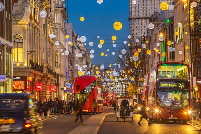 Oxford Street. West End of London. Westminster City. London. United Kingdom