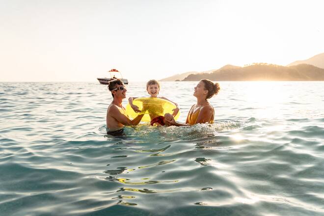 Familie in den Ferien