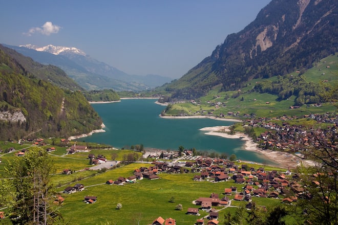 Lungern is a municipality in the canton of Obwalden in Switzerland. Lake Lungern is located within the municipality. Besides Lungern itself, the municipality includes the settlements of Bürglen, Kaiserstuhl and Obsee.