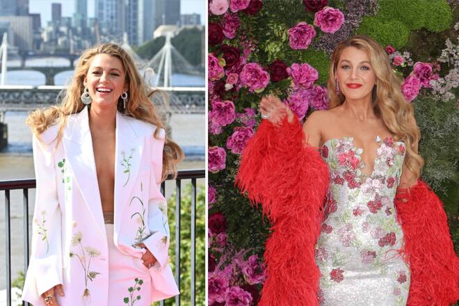 Immer ein Hingucker: Blake Lively in einem Tages-Outfit und im Abendkleid in London.