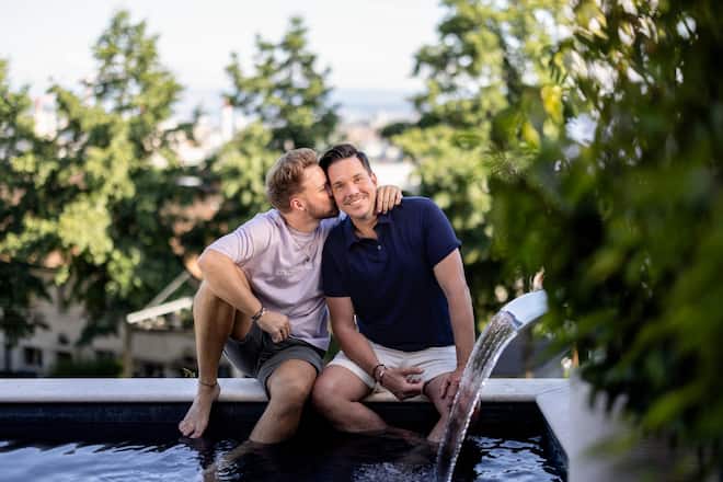 Sven Epiney und Michi Graber zuhause in Zürich