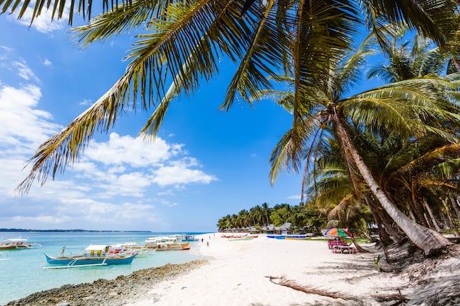 Sandy beach, Daku island, Siargao, Philippines