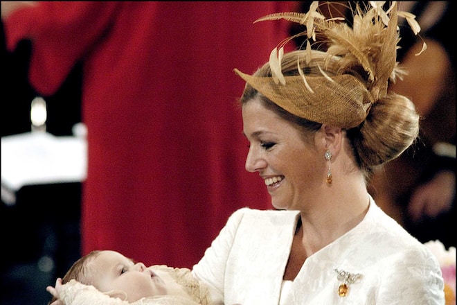 12-06-2004, Her Royal Highness Princess Catharina-Amalia, daughter of His Royal Highness the Prince of Orange and Her Royal Highness Princess Maxima, is christened in de Grote of St Jacobskerk church in The Hague on Saturday 12 June 2004. Princess Catharina-Amalia was born in Bronovo hospital in The Hague on 7 December 2003. The Prince Willem Alexander himself was christened in de Grote of St Jacobskerk in September 1967.