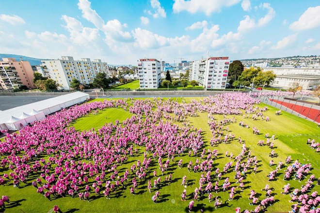 #zämesimerstercher: Am 3. September laufen 5000 Teilnehmende am Pink Ribbon Charity Walk mit.