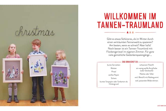 Kinderkunst Kreativbuch Winter & Weihnachten