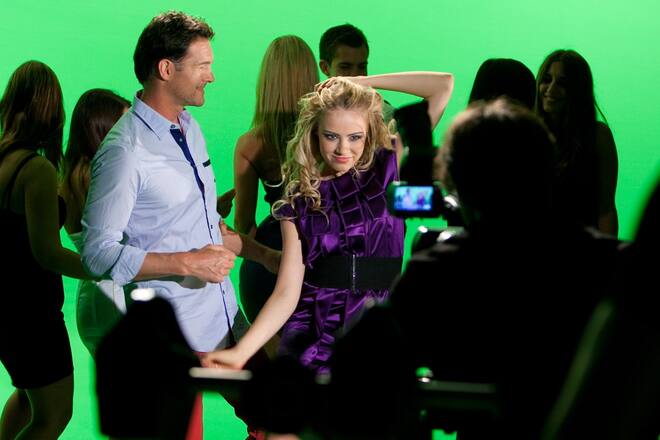 Xenia Tchoumitcheva Fotoshooting Werbedreh 004